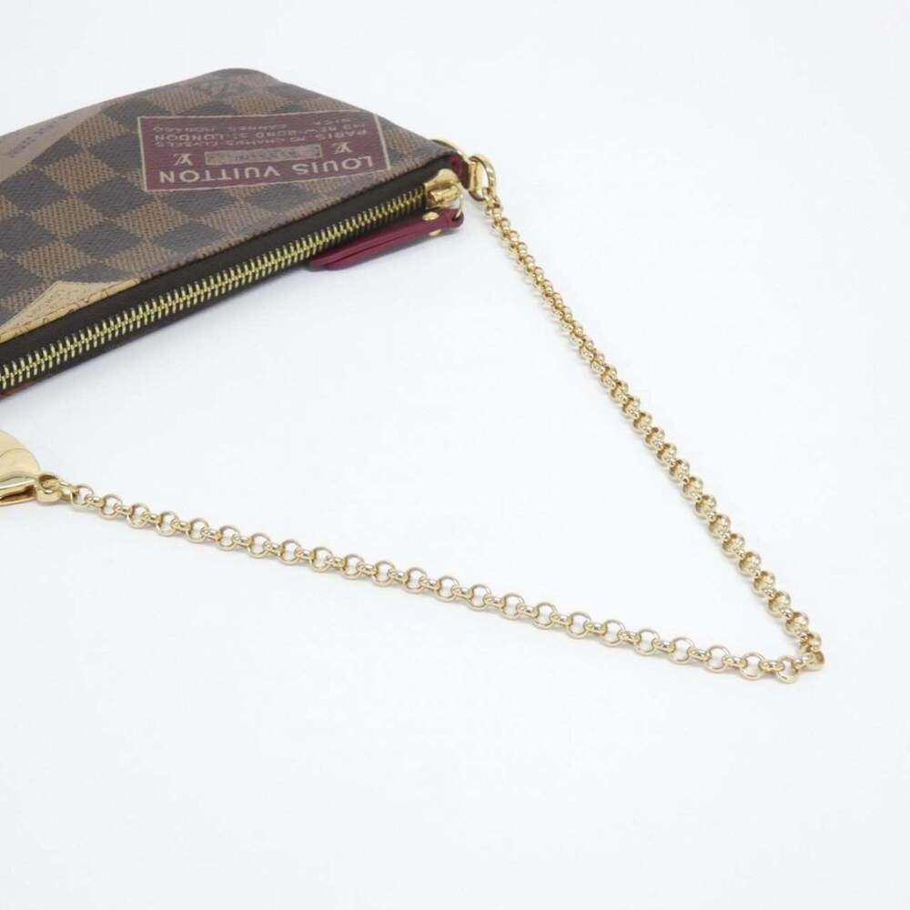 LOUIS VUITTON Authentic Brown Damier Pochette Pouch - Picture 7 of 8